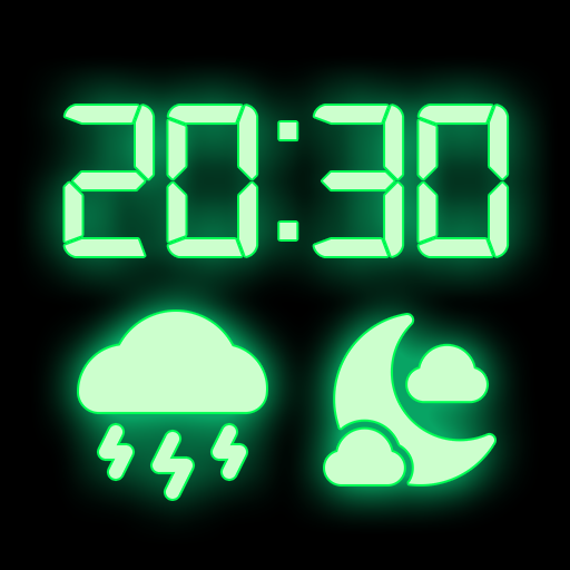 Weather Night Dock With Clock.png